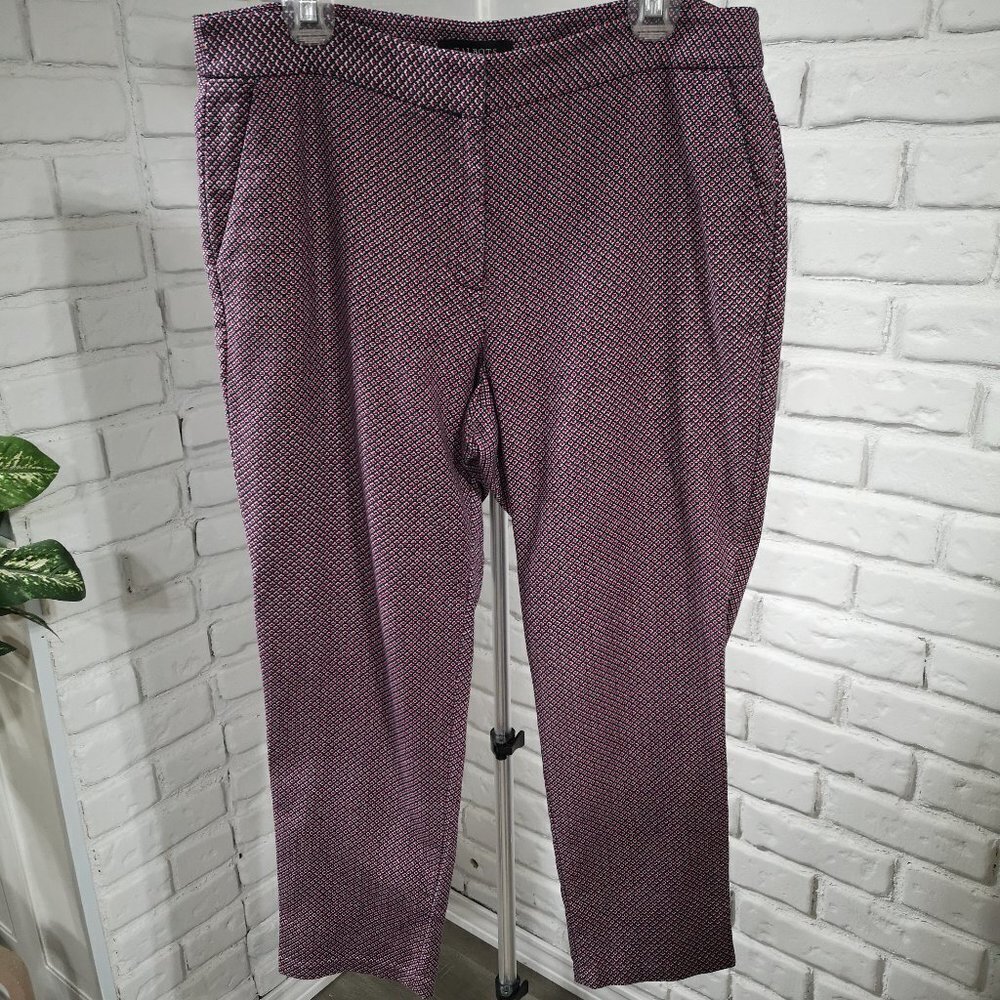 Talbots Heritage Petites Ladies Size 14P Navy & Red Pants